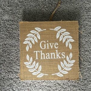 EUC give thanks sign